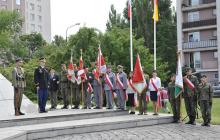 Święto "Błękitnej Armii" i flagi amerykańskie dla weteranów II wojny światowej