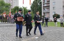 Święto "Błękitnej Armii" i flagi amerykańskie dla weteranów II wojny światowej